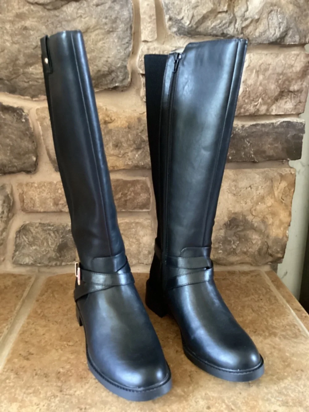 Kelly & Katie‎ Shry Boots Womens Size 7.5 Black Knee High New In Box